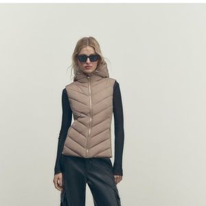 Zara Fitted Puffer Vest